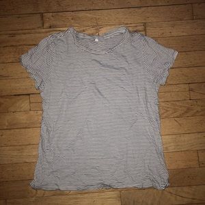 black & white striped t shirt